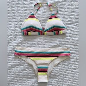 Ripcurl Striped Bikini Set